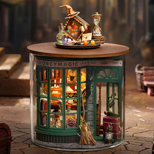 Mini DIY Kit For Doll House Making And Assembling Room Models Toys