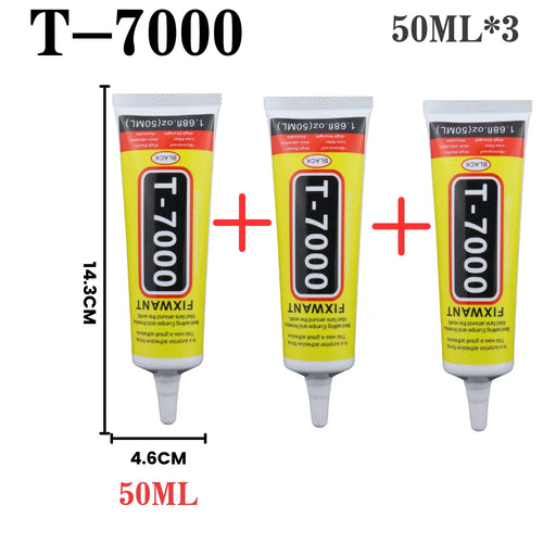 Clear B7000 PLUS & Black T-7000 Glue 15ml/50ml/110ml for Phone Repair,