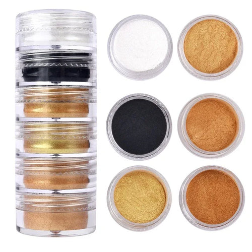 6 Colors/Set Mica Powder for Epoxy Resin Pearlescent Epoxy Resin Dye