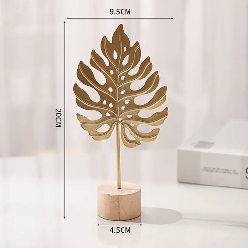 Nordic Style Iron Art Ginkgo Leaf Decoration Creative Home Living Room