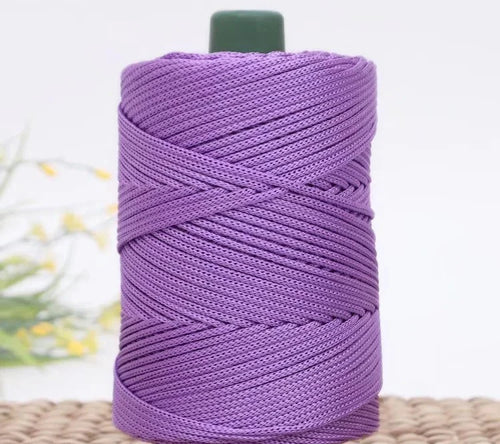 3mm Colored Cotton Cord Twisted Woven Rope Hollow Thread Craft