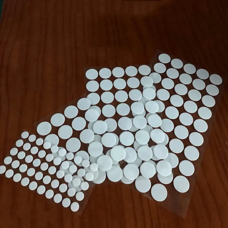 100pcs Round Double Sided Tape Adhesive Dots Fastener Strong Acrylic