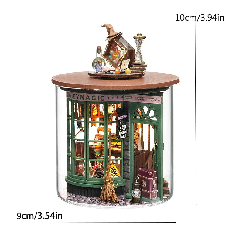 Mini DIY Kit For Doll House Making And Assembling Room Models Toys