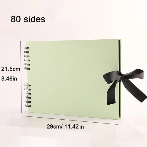 ZK20 80 Black Pages Memory Books DIY Craft Photo Albums Scrapbook