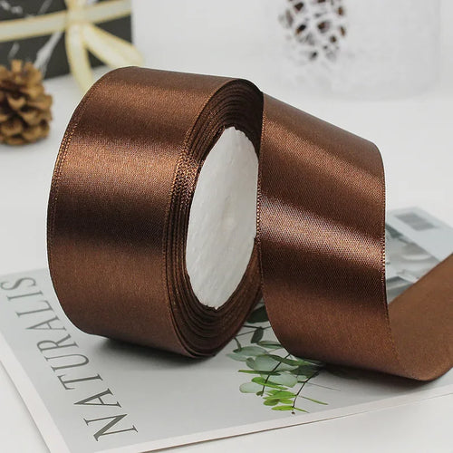 22meters 6mm-40cm Satin Ribbons Crafts Bow DIY Gift Wrap Wine Red