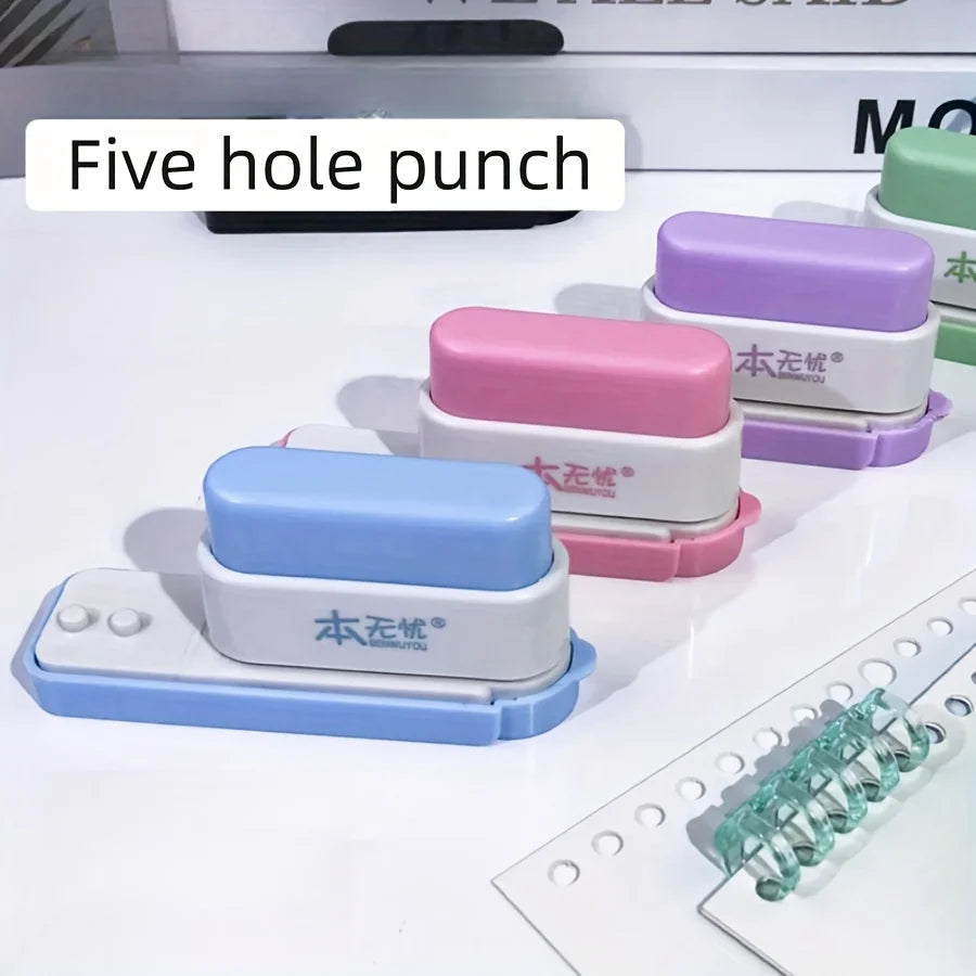 5- Hole Punch for Binder: Office Desk Organizer -  Perfect for DIY