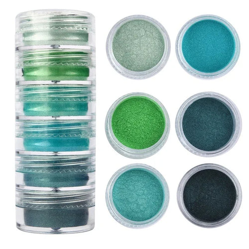 6 Colors/Set Mica Powder for Epoxy Resin Pearlescent Epoxy Resin Dye