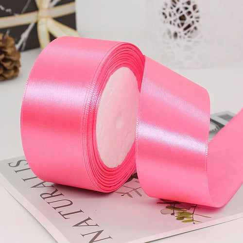 22meters 6mm-40cm Satin Ribbons Crafts Bow DIY Gift Wrap Wine Red