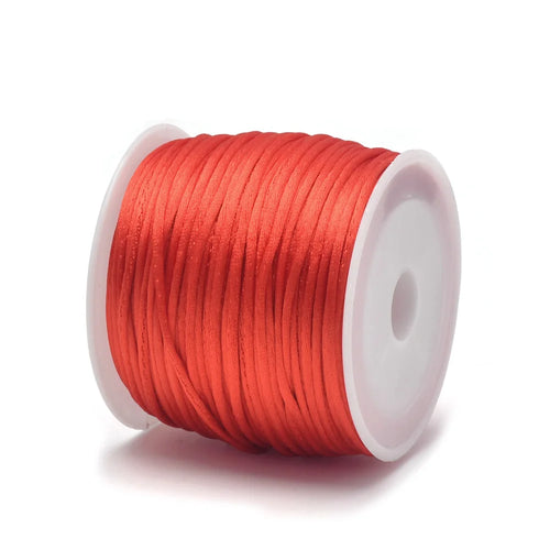 1.5mm Crafts Satin Rattail Cord String from Nylon for Chinese Knot,