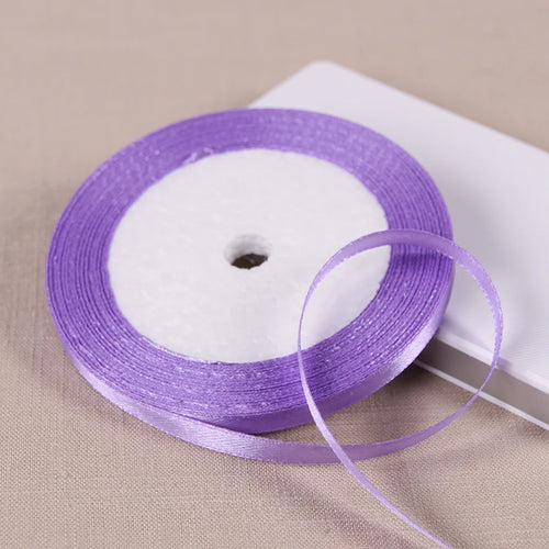 25yards/roll 6mm Satin Ribbon DIY Handmade Crafts Fabric Christmas