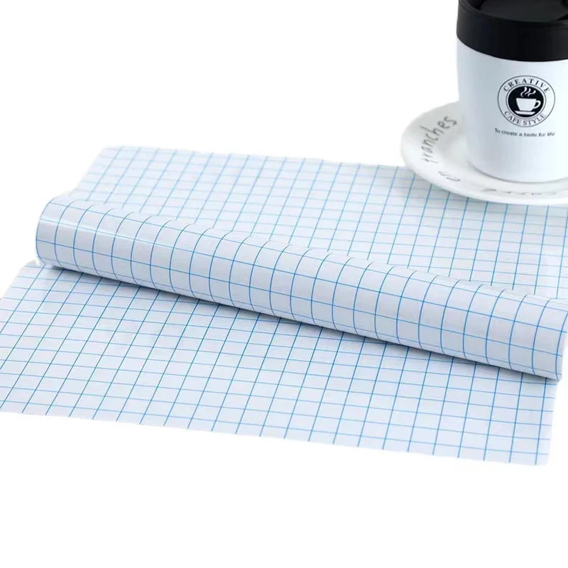 30.5cmx150cm Clear Vinyl Application Tape 2 Color Alignment Grid for