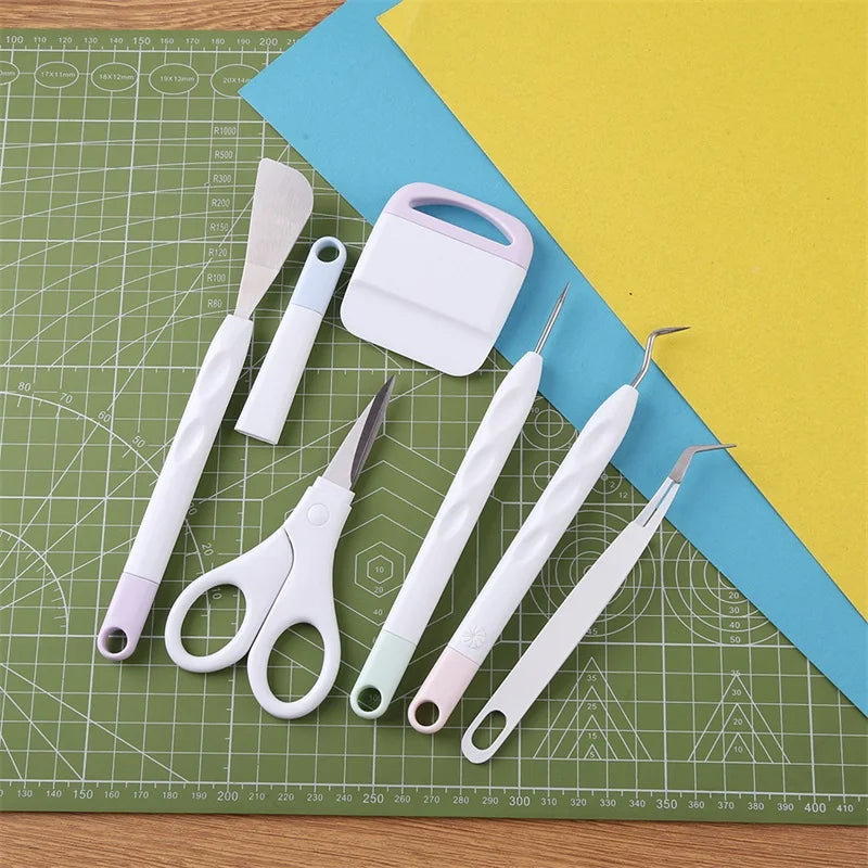 6pcs/set Craft Vinyl Weeding Tools Set Scrapbook DIY Silhouette Relief