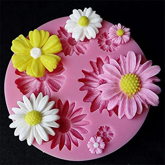 3D Flower Silicone Molds Fondant Craft Cake Candy Chocolate Sugarcraft