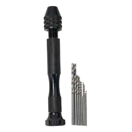 1/11Pcs Mini Hand Drill With 0.3-3.2mm Drill Bits Set Rotary Tools For