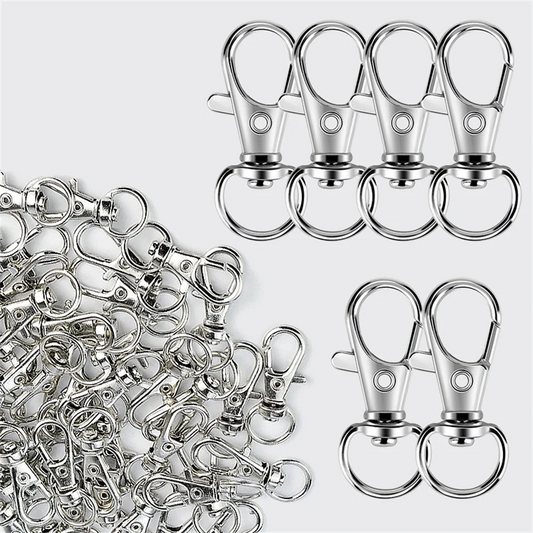 5/20/50/100Pcs Key Chain Clip Hooks Swivel Clasps Lanyard Snap Hook