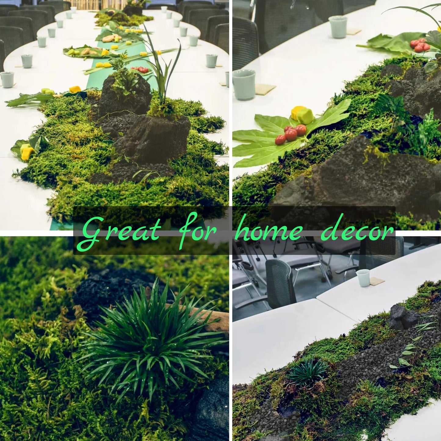 Artificial Moss Green for Potted Plant Orchid Potting Mix Peat Moss