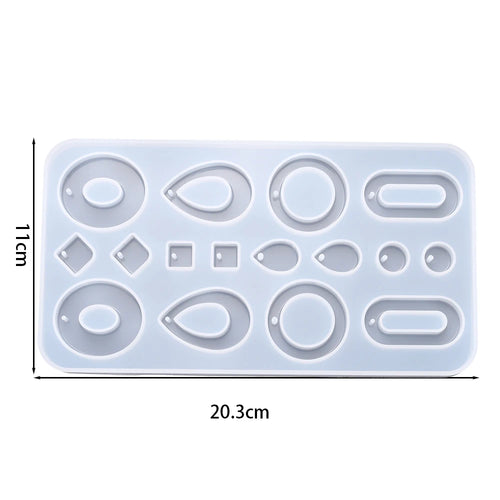 Earring Pendant Silicone Mold Epoxy Resin Jewelry Making Molds Heart