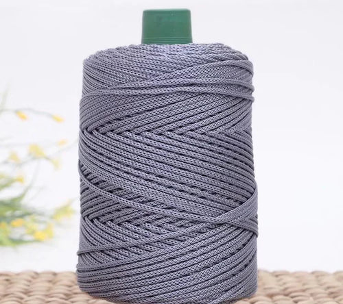 3mm Colored Cotton Cord Twisted Woven Rope Hollow Thread Craft