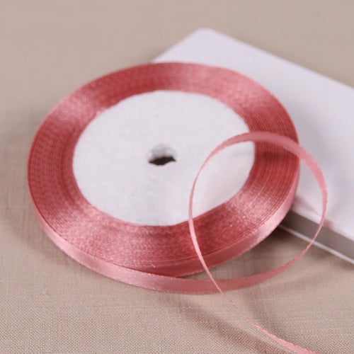 25yards/roll 6mm Satin Ribbon DIY Handmade Crafts Fabric Christmas