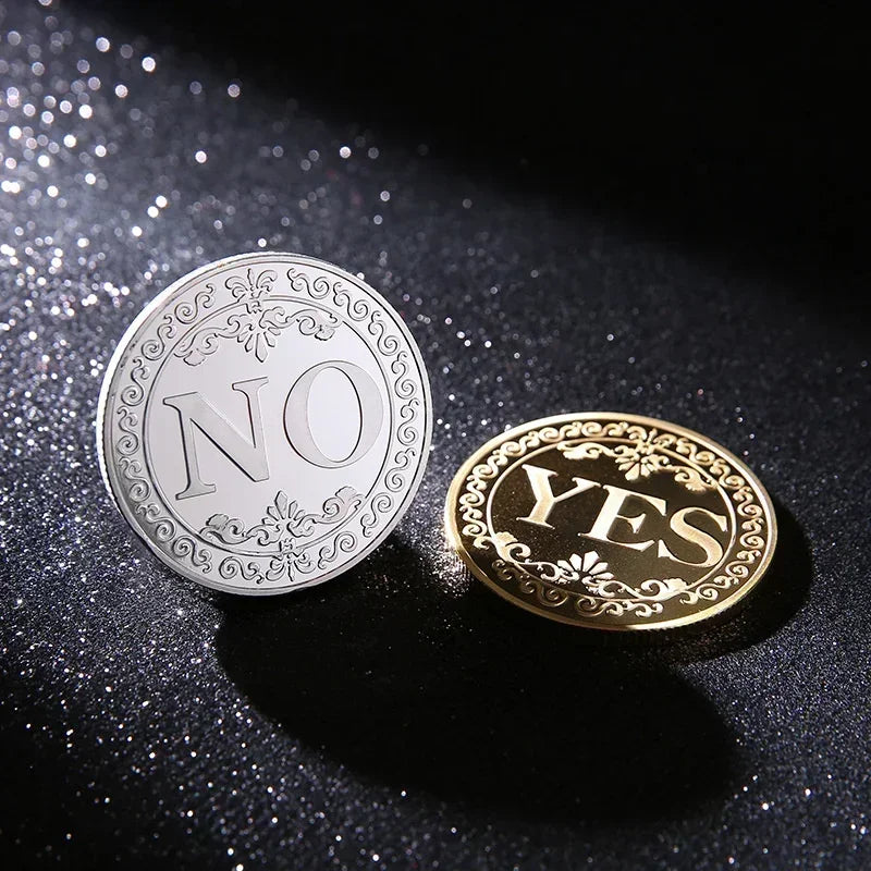 1PC Bronze Yes Or No Commemorative Coin Souvenir Non-Currency Game