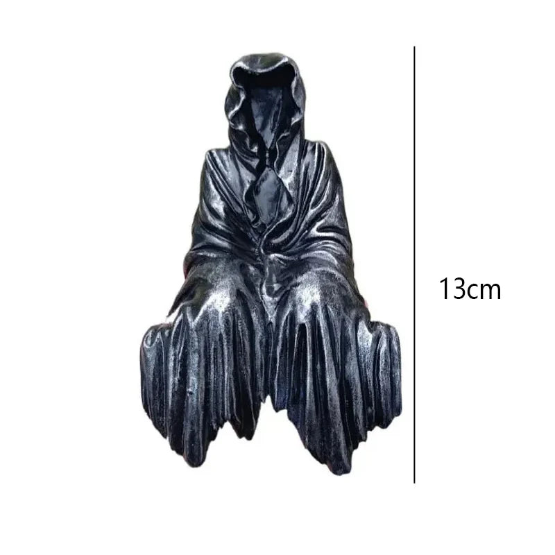 Black Clothes Mysterious Master Ornament Horror Black Robed Night