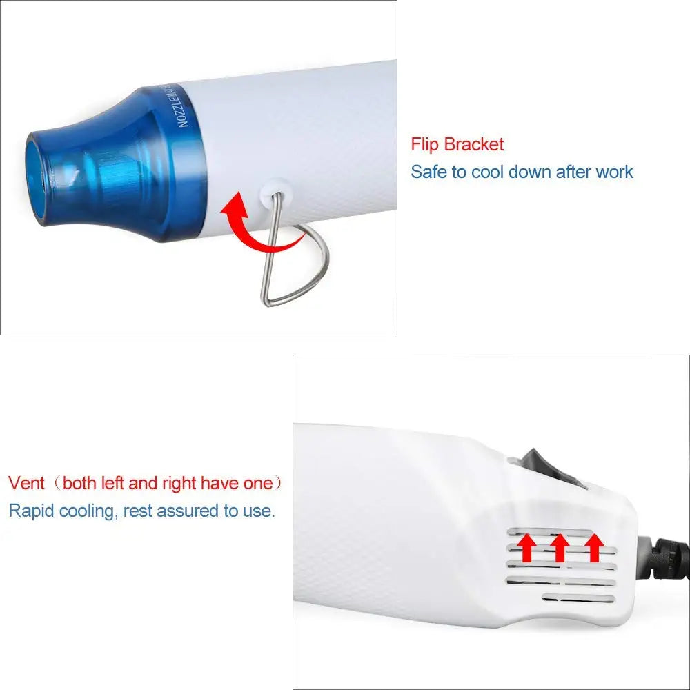 Hot Air Gun 220V/110V Heat Gun for DIY Crafts Candle Making Supplies