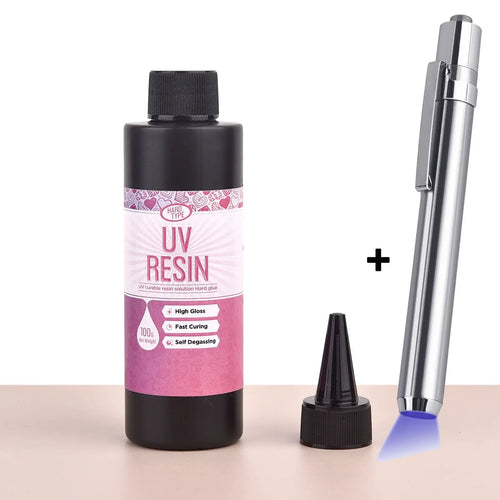 20g/50g/100g UV Epoxy Resin Glue DIY Jewelry Making High Transparency