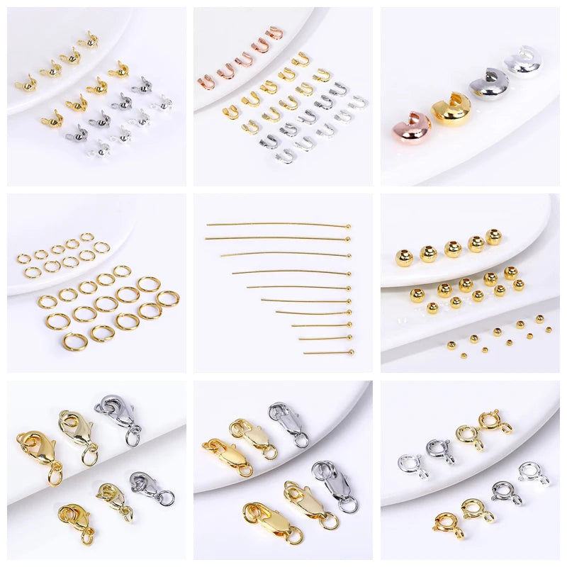 18k Gold Plated Spacer Beads For Bracelet Making,Separators For
