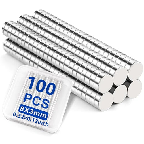 8×3mm Round Refrigerator Magnets, Small  Fridge Magnets, Office