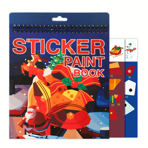 1PCS Sticker Book Crafts for Kids Ages 4-8, Sticker by Number for