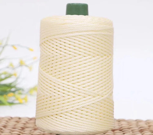 3mm Colored Cotton Cord Twisted Woven Rope Hollow Thread Craft