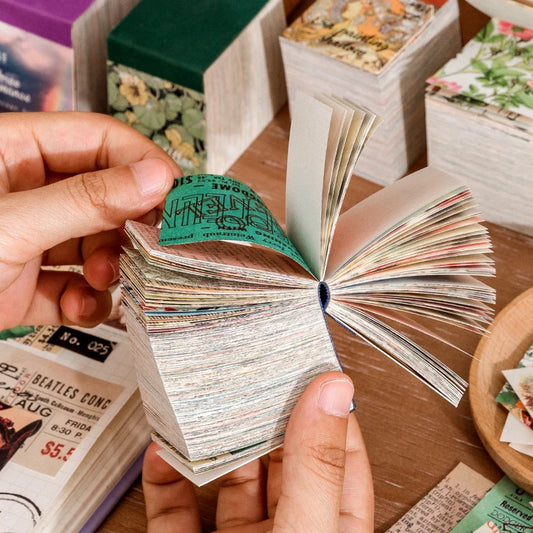JIANQI 400 pcs Craft Vintage Scrapbooking Paper Kawaii Art Junk