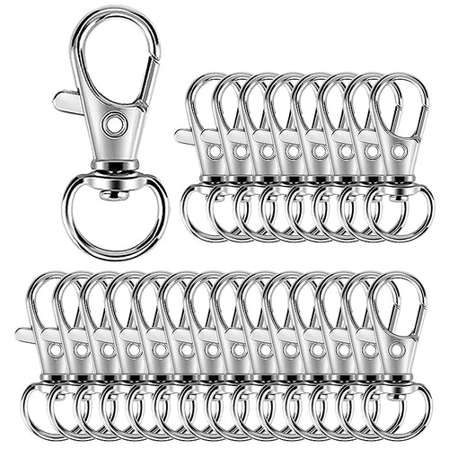5/20/50/100Pcs Key Chain Clip Hooks Swivel Clasps Lanyard Snap Hook