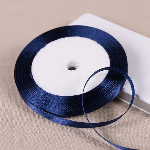 25yards/roll 6mm Satin Ribbon DIY Handmade Crafts Fabric Christmas