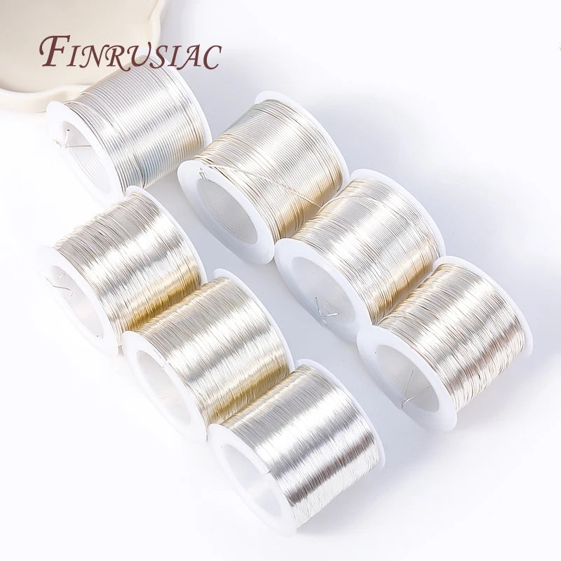 5 Meters 18K Gold Plated Copper Wire DIY Jewelry Making Brass Metal