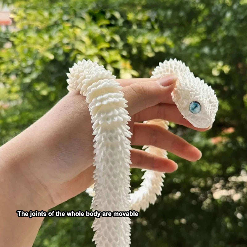 3D Printed Snake Movable Joint Simulation Snake Figurine Creative Home