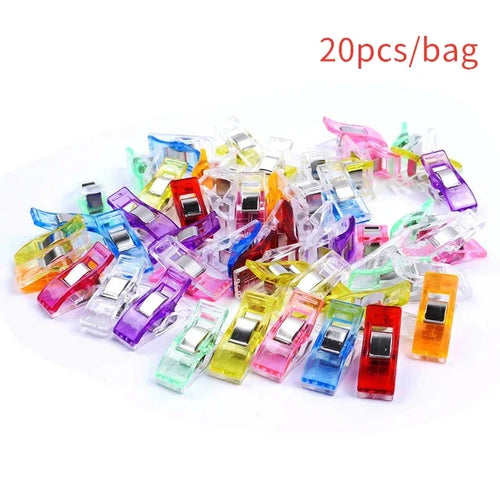20/50/100PCs Sewing Clips Plastic DIY Crafting Crocheting Knitting