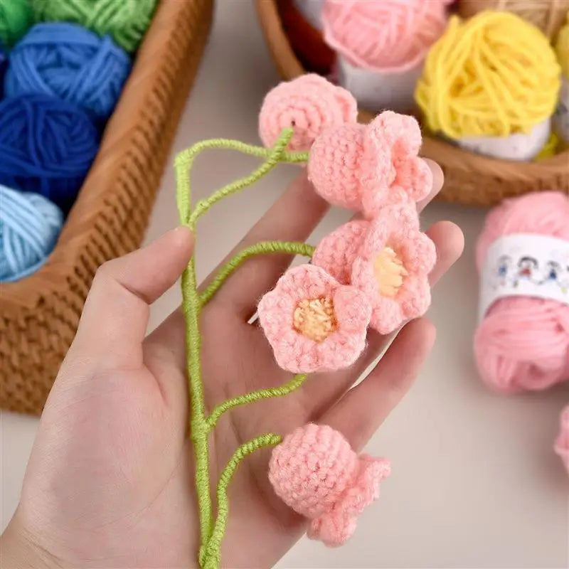 12 Color Set Acrylic Fibers Knitting Wool Yarn Needlework Dyed Lanas