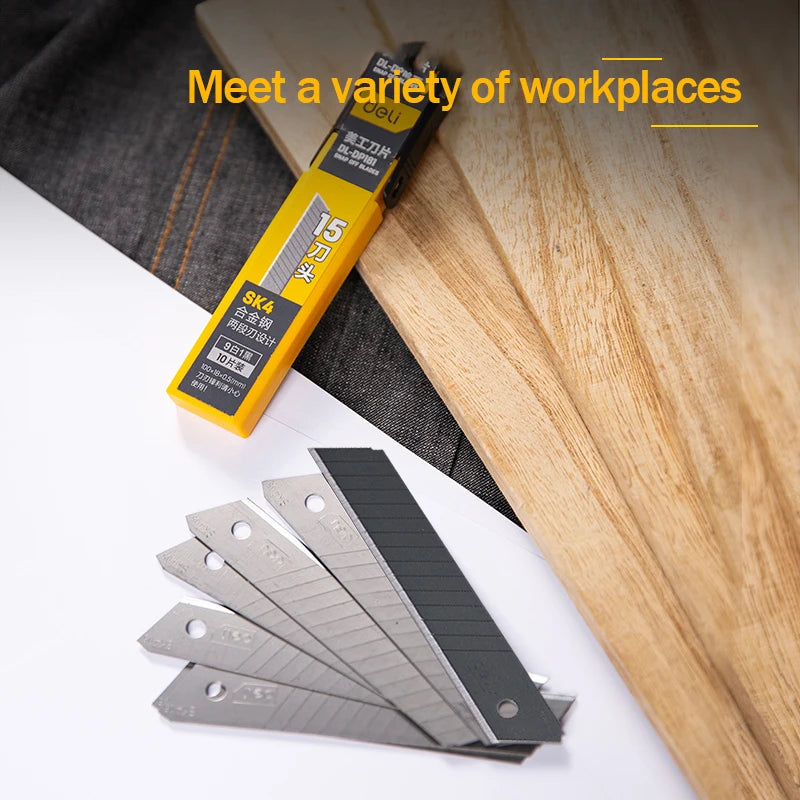 10PCS 18mm Utility Knife Replacement Blades, Snap-off Blades Fits18mm