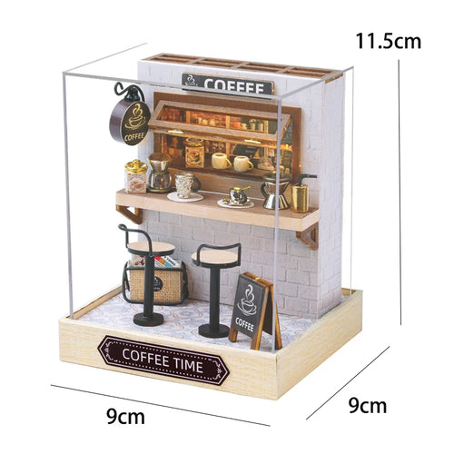 Mini Doll House DIY Small House Kit Handmade 3D Puzzle Assembly Model