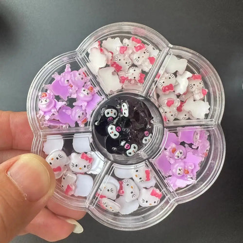120PCS/70PCS Kawaii Sanrio Mini Nail Art Accessories Stickers