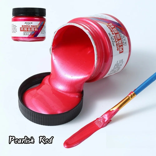 100ml Matte Acrylic Paint Bundle Premium Colors Non Crack Formula for
