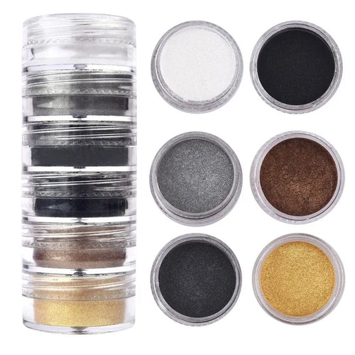 6 Colors/Set Mica Powder for Epoxy Resin Pearlescent Epoxy Resin Dye