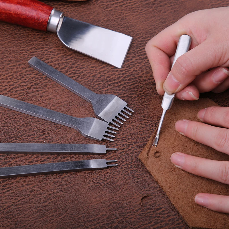 KRABALL Leather Craft Tool Kit Leather Hand Sewing Repair Kit