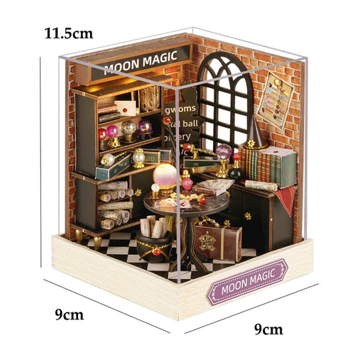 Mini Doll House DIY Small House Kit Handmade 3D Puzzle Assembly Model