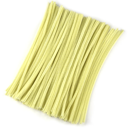 100pcs Chenille Stems Toys DIY Strips Twist Bar Anvil Wire Craft Pipe