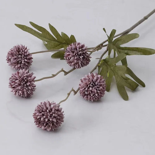 5 Heads Artificial Flower Bouquet Silk Dandelion Flower Ball Fake