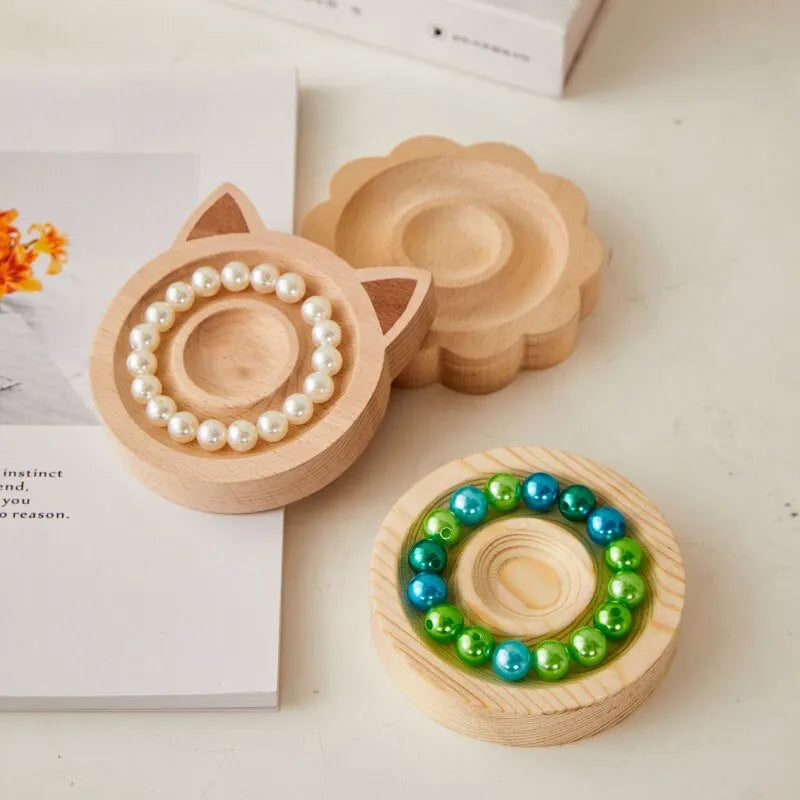 1pc DIY Wooden Beading Design Board Suitable For Jewelry Making