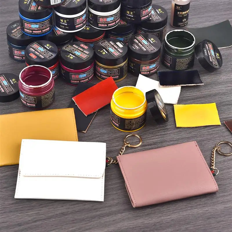 Vegetable Tanned Leather Pigment 50g/Bottle Coloring DIY Leather