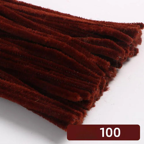 100pcs 30cm Chenille Stems Stick Cleaners Kids Educational Toys